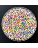 Chaquira. Color sólido. MACARON SERIES. 4 milímetros. 1 mm perforación. 1 librta. 4500 uds aprox.