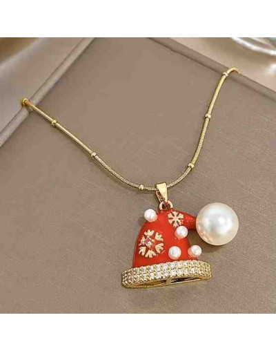 Navidad: Gorro. Aleación de cobre. Baño 18k Gold. 20x17 milímetros. 5 mm arandela. 1 ud.