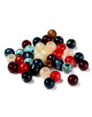 Imitación Piedra. Rondelle. Varios colores. 11.5x9.5 mm. 5 mm perforación. 30 uds aprox.