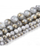 Esfera. Drawbench Style. White Smoke. 6~6.5 mm. 1 mm perforación. 140 uds hilo aprox.