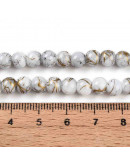 Esfera. Drawbench Style. White Smoke. 6~6.5 mm. 1 mm perforación. 140 uds hilo aprox.