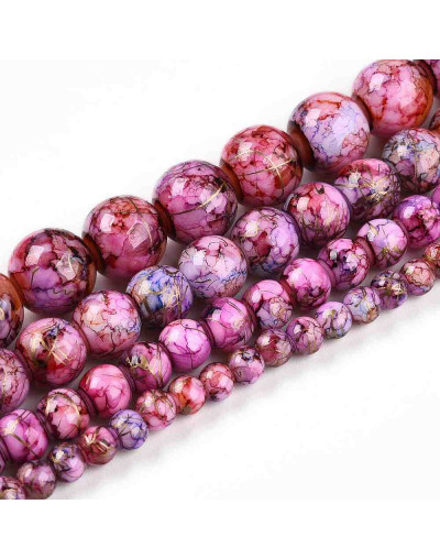 Esfera. Drawbench Style. Camelia. 6~6.5 mm. 1 mm perforación. 140 uds hilo aprox.