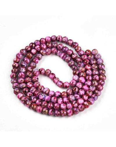 Esfera. Drawbench Style. Camelia. 6~6.5 mm. 1 mm perforación. 140 uds hilo aprox.