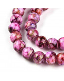 Esfera. Drawbench Style. Camelia. 6~6.5 mm. 1 mm perforación. 140 uds hilo aprox.