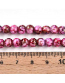 Esfera. Drawbench Style. Camelia. 6~6.5 mm. 1 mm perforación. 140 uds hilo aprox.