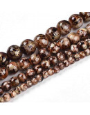 Esfera. Drawbench Style. Coconut Brown. 6~6.5 mm. 1 mm perforación. 140 uds hilo aprox.