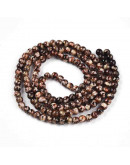 Esfera. Drawbench Style. Coconut Brown. 6~6.5 mm. 1 mm perforación. 140 uds hilo aprox.