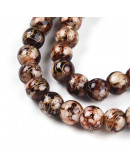 Esfera. Drawbench Style. Coconut Brown. 6~6.5 mm. 1 mm perforación. 140 uds hilo aprox.