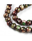 Esfera. Drawbench Style. Green. 6~6.5 mm. 1 mm perforación. 140 uds hilo aprox.