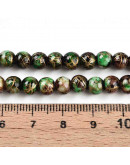 Esfera. Drawbench Style. Green. 6~6.5 mm. 1 mm perforación. 140 uds hilo aprox.