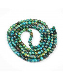 Esfera. Drawbench Style. Cyan. 6~6.5 mm. 1 mm perforación. 140 uds hilo aprox.