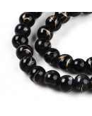 Esfera. Drawbench Style. Black. 6~6.5 mm. 1 mm perforación. 140 uds hilo aprox.