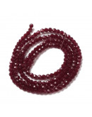 Esfera. Faceteada. 32 caras. FireBrick. 3~3.5 mm diámetro. 0.6 mm perforación. 160 uds hilo aprox.