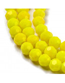 Esfera. Faceteada. 32 caras. Yellow. 3~3.5 mm diámetro. 0.6 mm perforación. 160 uds hilo aprox.