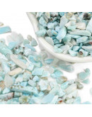 Larimar. Chips 3~8x1~4 mm. SIN PERFORACIÓN. 50 gramos.