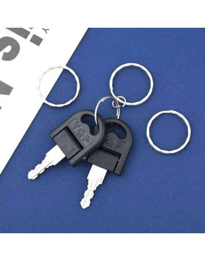 Accesorio para llavero. Aleación de cobre. Color plateado. 25 mm diámetro. 1,5 mm grosor. 10 uds.