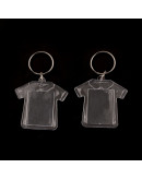 Accesorio para llavero. Camiseta. Acrílico+aleación de cobre. 56x55 milímetros. 5 unidades.