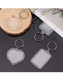 Accesorio para llavero. Moneda. Acrílico+aleación de cobre. 47x42x6 milímetros. 5 unidades.