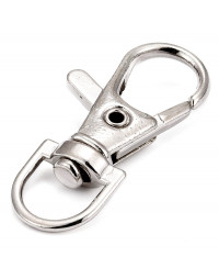 Accesorio para llavero. Aleación de cobre. Color platino. 37x14x7 milímetros. 4 unidades.