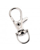 Accesorio para llavero. Aleación de cobre. Color platino. 37x14x7 milímetros. 4 unidades.