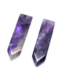 Amatista. Rectángulo+Flecha. 52x13 milímetros. 6 milímetros grosor. Sin perforación. 1 unidad.