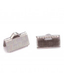 Terminales. Acero inoxidable. Color plateado. 10x7 milímetros. 1.2 mm perforación. 2 uds.