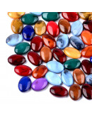 Imitación Piedra. Ovalo. Varios colores. 19x13.5x6 mm. 1.4 mm perforación. 20 uds aprox.