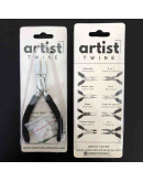 Pinza plana punta nylon. ARTIST TWINE. Acero inoxidable. 140 milimetros. Incluye repuesto. 1 ud.