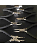 Set GÜEGÜENSE. ARTIST TWINE. Acero inoxidable. Pinzas de 130  mm largo. 8 piezas. 1 set.