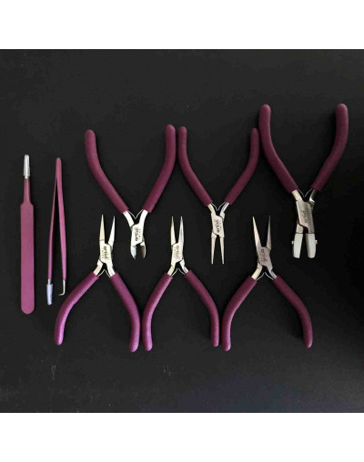 Set GIGANTONA. ARTIST TWINE. Acero inoxidable. Tenazas de 115 mm largo. 8 piezas. 1 set.