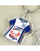 Accesorio para llavero. Camiseta. Acrílico+aleación de cobre. 57x57 milímetros. 5 uds.