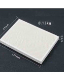 Ladrillo refractario. Trabajos soldadura. 137x97 milímetros. 13 mm grosor. 1 ud.