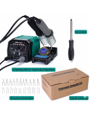 Pirógrafo YIHUA939. 2 lapiceros. Control temperatura. 110V. Incluye juego puntas y soportes. 1 set.