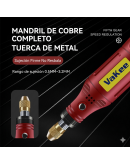 Taladro eléctrico mini. 3 Velocidades. Batería litio. Carga USB Tipo C. Incluye accesorios. 1 set.