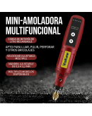 Taladro eléctrico mini. 3 Velocidades. Batería litio. Carga USB Tipo C. Incluye accesorios. 1 set.