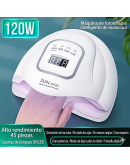 Lámpara LED UV. 120W. Secado resina UV. Color blanco. 110V. 20x23x10.5 cm. 1 ud.