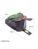 Soldador de fuelle. Incluye: soplete,  fuelle, manguera, embudo, depósito combustible bronce. 1 set.