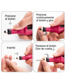 Taladro eléctrico mini. 8000 a 16000 rpm. USB. Incluye accesorios. 1 set.