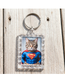 Accesorio para llavero. Rectángulo. Acrílico+aleación de cobre. 40x56 milímetros. 5 uds.