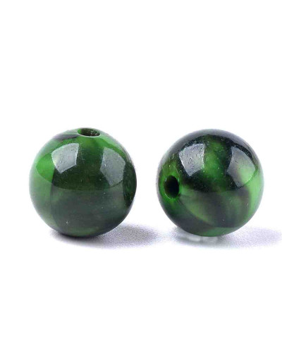 Imitación Piedra. Esfera. Varios colores. 8x7.5 mm. 1.6 mm perforación. 30 uds aprox.