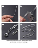 Acero inoxidable. Color plateado. Link ovalado. 7x4x0.8 mm.  1 metro.