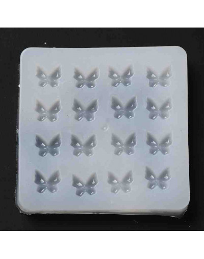 Molde para resina. Grado alimentario. Mariposas. 56x56x7 mm. 1 ud.