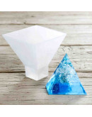 Molde silicona. Velas, jabones y resina. Pirámide. 67x67x67 mm. 1 ud.