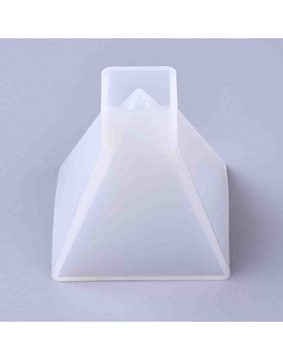 Molde silicona. Velas, jabones y resina. Pirámide. 67x67x67 mm. 1 ud.