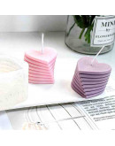 Molde silicona. Grado alimentario. Velas, jabones, resina y alimentos. Corazón. 65x70x50 mm. 1 ud.