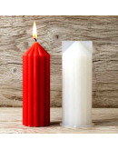 Molde silicona. Velas, jabones y resina. Columna. 123x51 mm. 1 ud.