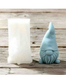 Molde silicona. Velas, jabones y resina. Gnomo. 110x63x61 mm. 1 ud.