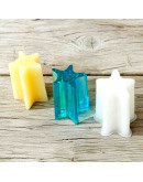 Molde silicona. Velas, jabones y resina. Estrella. 56x56x72 mm. 1 ud.