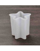 Molde silicona. Velas, jabones y resina. Estrella. 56x56x72 mm. 1 ud.