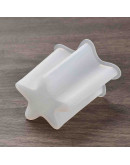 Molde silicona. Velas, jabones y resina. Estrella. 56x56x72 mm. 1 ud.